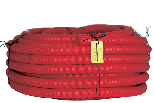 Billede af 50 meter KABELRØR PEH 90/75MM RØD R50