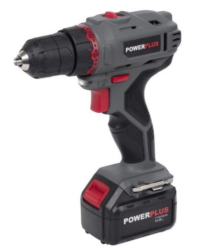 Powerplus E-line Drill- / Skrutrekker m/Lader 14,4V/1,3Ah Verktøy > Verktøy