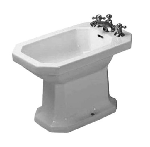 Duravit 1930 Serien bidet, gulvstående, rengjøringsvennlig, hvit