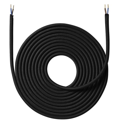 Stofledning 4 meter, sort