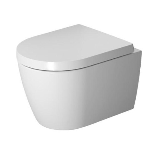 Duravit Me by Starck Compact vegghengt toalett, uten skyllekant, rengjøringsvennlig, hvit