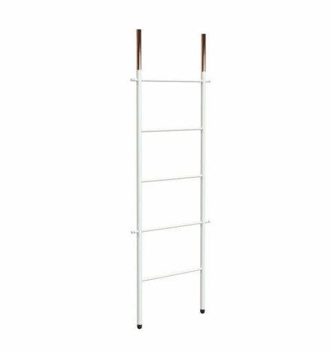 Frost Bukto Ladder håndklestativ, 58x151,5 cm, hvit/kobber Baderom > Innredningen