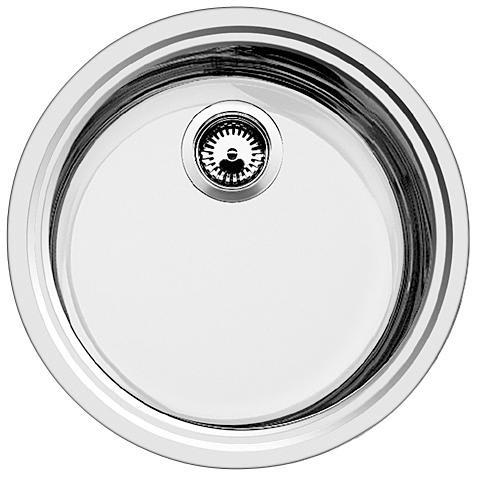 Blanco Rondosol Mikrokant kjøkkenvask, Ø44,8 cm, rustfritt stål