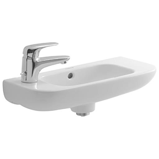 Duravit D-Code servant, 50x22 cm, venstre, hvit