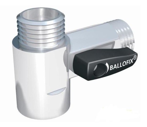 Ballofix® Tee m/avstegning - 1/2" Tekniske installasjoner > Rør &amp; rørdeler