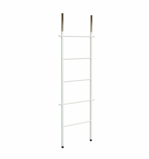 Frost Bukto Ladder håndklestativ, 58x151,5 cm, hvit/gull Baderom > Innredningen