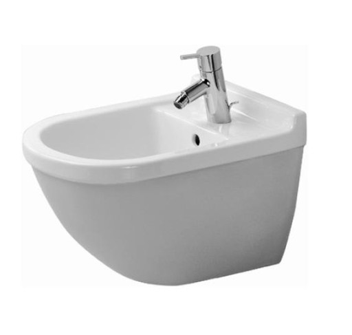 Duravit Starck 3 bidet, vegghengt, rengjøringsvennlig, hvit