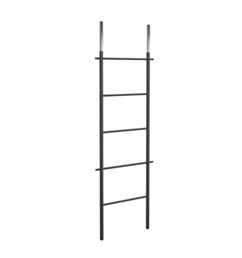 Frost Bukto Ladder håndklestativ 58x151,5 cm, sort/krom Baderom > Innredningen