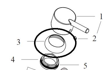 Dekkappe m/ grep til Talis 32040000 Reservedeler > Hansgrohe reservedeler