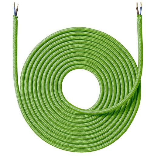 Nielsen Light färgad tygsladd 4 meter - limegrön
