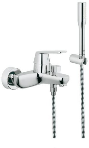 Grohe Eurosmart Cosmopolitan badekararmatur med dusjsett, krom