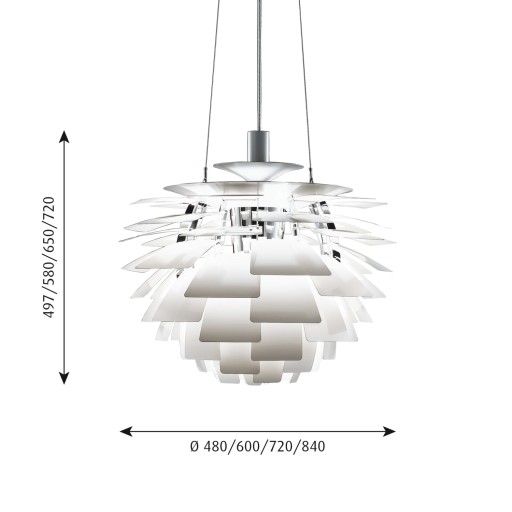 Ph Artichoke Pendel 720 Led 2700k Wb Hvid