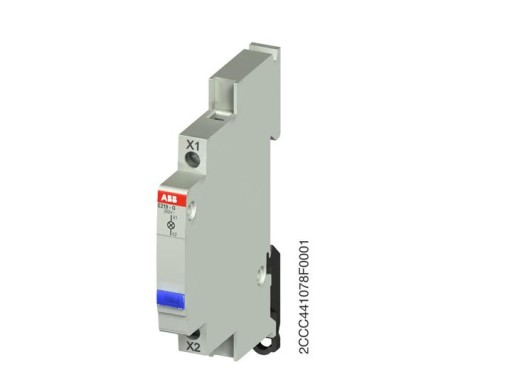 10 stk Signallampe 230V LED blå, for skinne, E219-G