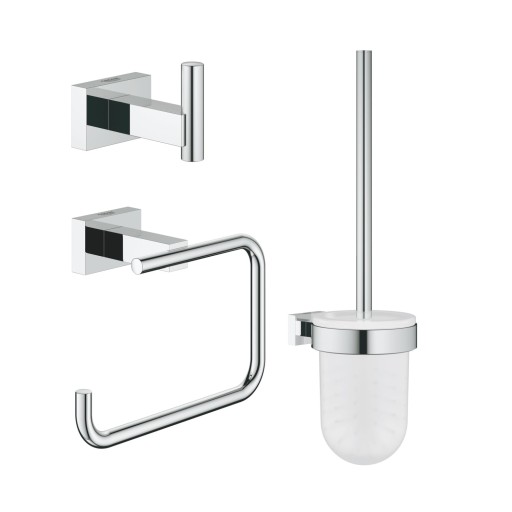 Grohe Essentials Cube 3i1 tilbehørssett, krom