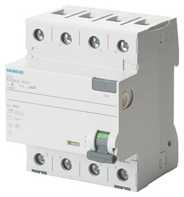 Billede af Sigres Fejlstrømsafbryder HPFI 40A, 4P, 30mA, 4MW, 5SV3344-6KK12