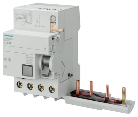 Billede af RC HPFI-blok til 5SY 40A, 4P, 30mA, Type A, 5SM2342-6