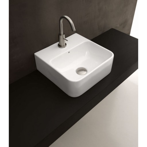 Lavabo Axa 1020 servant, 35x35 cm, hvit