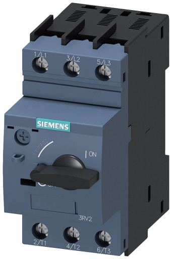 Siemens Motorværn Håndbetjent Str.0 Skrue 10A, 3RV2321-1JC10