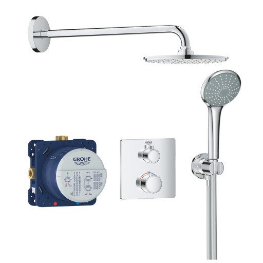 Grohe Grohtherm Rainshower Cosmopolitan 210 dusjsett, krom