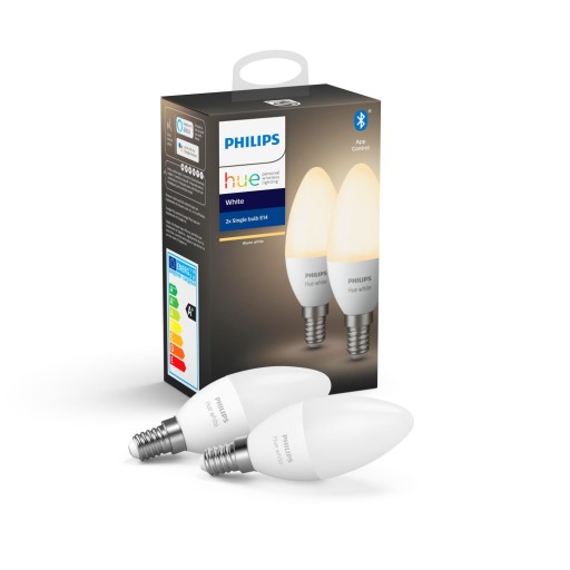 Philips Hue White E14 kronljuslampa, 2-pack