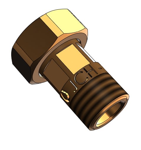 JCH 1" x 3/4" x 50 mm. Type 2086 rødvaremålerskrue Backuptype - VAGA