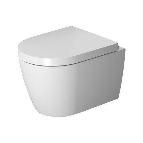 Duravit Me by Starck Compact vegghengt toalett, uten skyllekant, antibakteriell, hvit