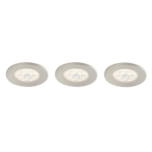 Loveschall ID downlight med sensor, 3-kit, 2,3W LED, stål