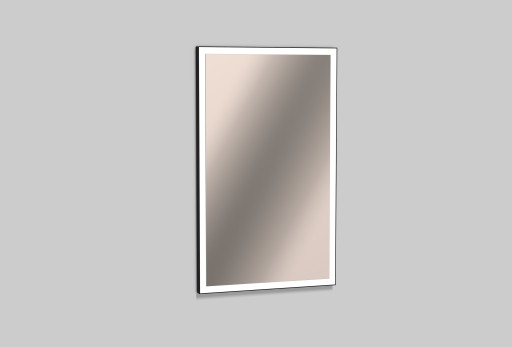 Alape speil med lys, dimbar, 60x100 cm, sort Baderom > Innredningen