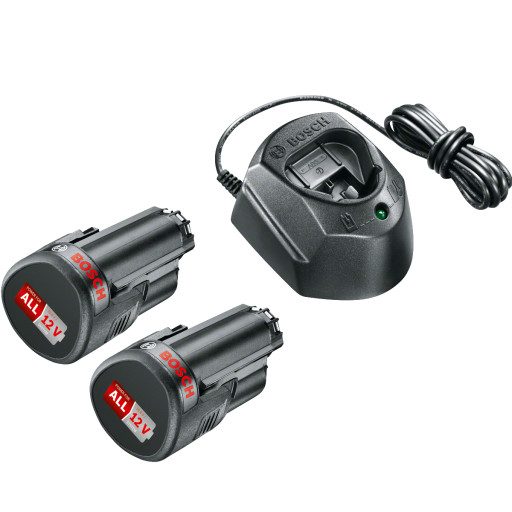 Bosch opladersæt 12V 1.5Ah - 2 batterier