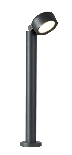 ESKINA80 Pole bedlampe IP65, dæmpbar, antracit