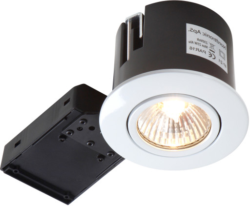 Nordtronic Quick Install indbygningsspot m/Philips GU10 spotpære - 4,6W/hvid