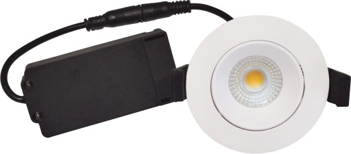 Downlight Velia Low Profile 5W 3000K Cri>95 rund, matt hvit