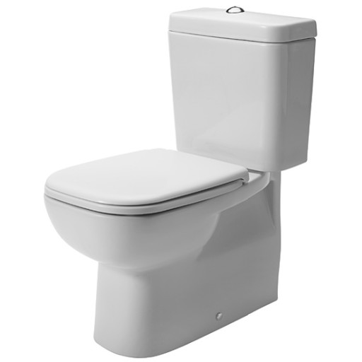 Duravit D-Code toalett , antibakteriell, kun underdel, hvit