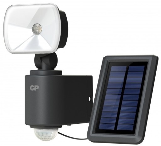GP Safeguard RF3.1H. Kraftig ledningsfri udendørs sensorlampe m/Solceller