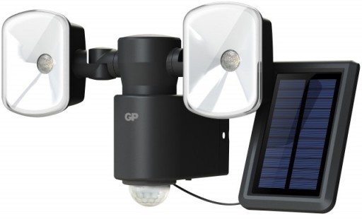GP Safeguard RF4.1H. Kraftig ledningsfri udendørs sensorlampe m/Solceller