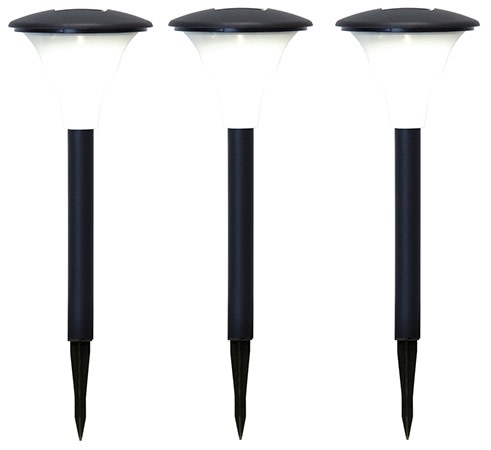 Faro Solcell 3-pack (Sort)