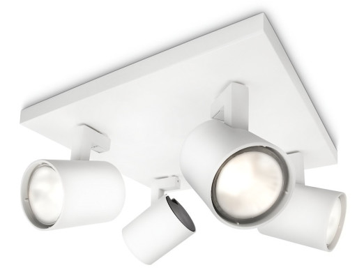 Philips myLiving Runner loftspot GU10, 4 lk, hvidt