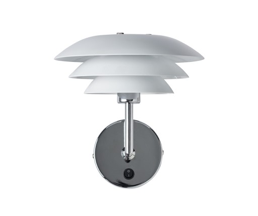 Dyberg Larsen DL20 vegglampe, hvit