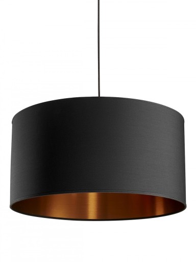 Nielsen Light Isabella Castillo lampeskærm - sort/kobber/Ø50