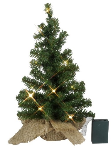 Star Trading Toppy kunstig juletre med lys, 40 cm Julepynt