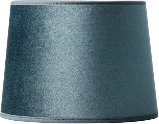 Nielsen Light Milano Velour lampeskærm - petroleum blå/H14,5 cm