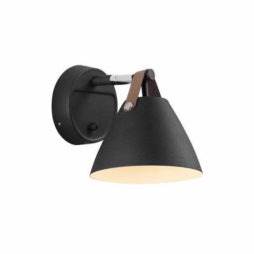 Dftp Strap vegglampe, sort Vegglampe