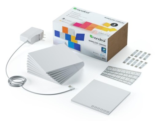 Nanoleaf Canvas Smarter Kit startpakke m/9 panel Lamper &amp; el > Lamper &amp; spotter