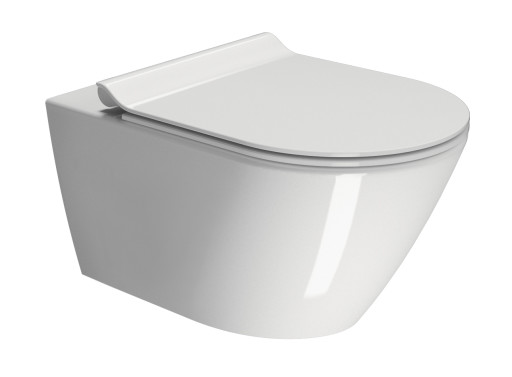 GSI Kube X vegghengt toalett, uten skyllekant, rengjøringsvennlig, hvit Baderom > Toalettet