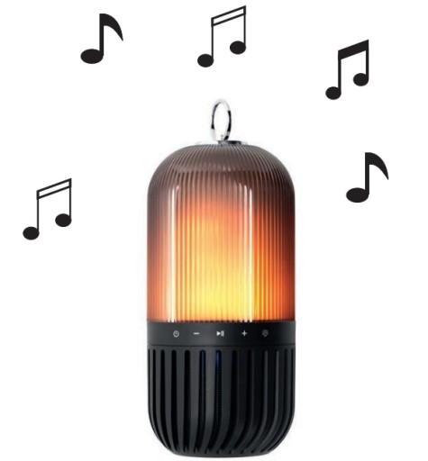 NEW Flame LED Music Fakkel med Højtaler