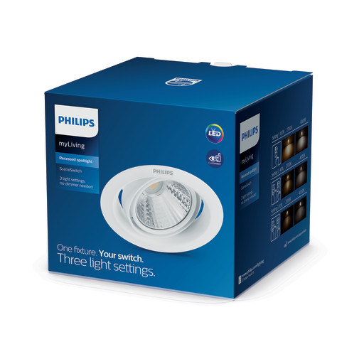 Philips myLiving Pomeron innfelt spotlight – 3W