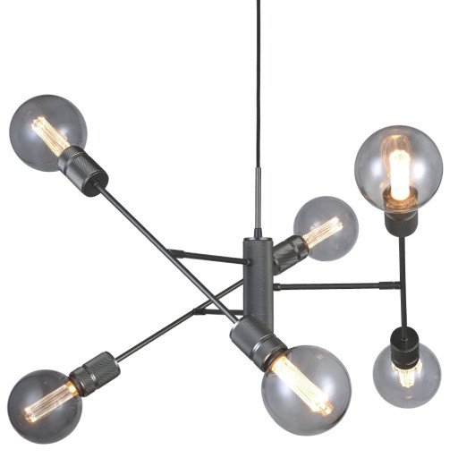 Halo, Pendel lampe, Metal by Halo Design (D: 75 cm. x H: 55 cm., Sort)