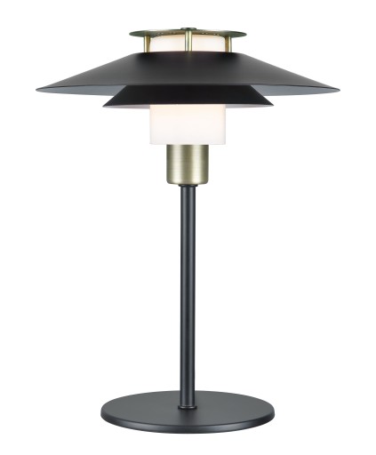 Halo Design Rivoli bordlampe, sort/messing Bordlampe