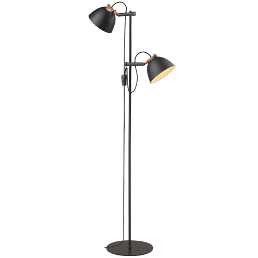 Halo Design Århus gulvlampe 2-arme - sort