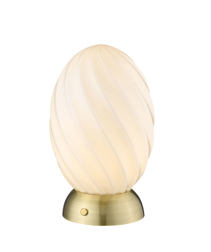 Halo Design Twist Egg bordlampe, messing